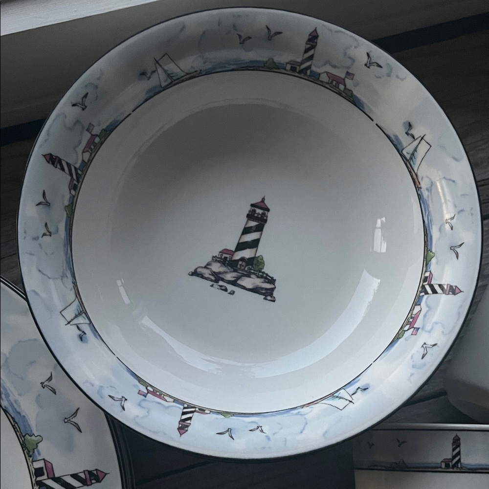 Lighthouse Design Dinnerware Set - Picture 3 of 9